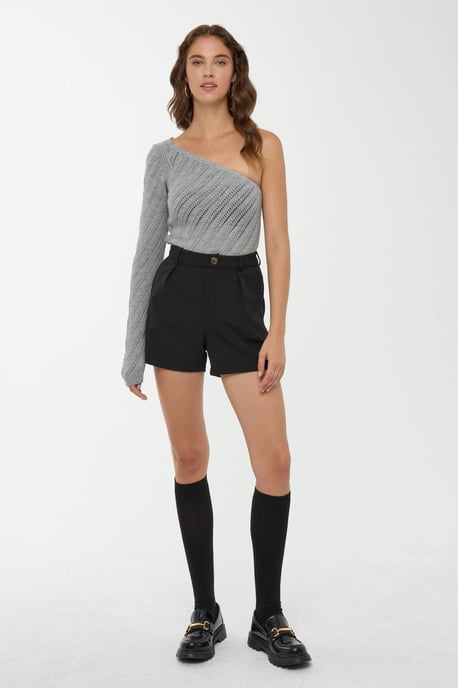 One Sleeve Knit Top - Image 1