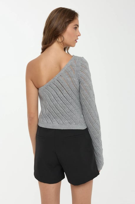 One Sleeve Knit Top - Image 4