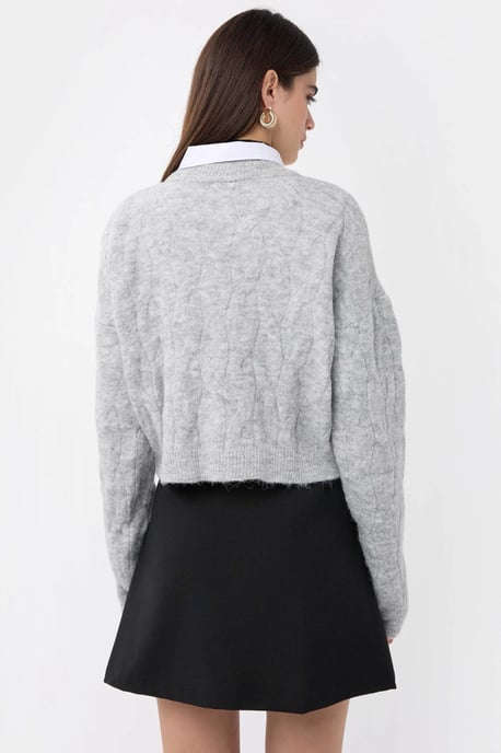 Stickad höghalssweater - Image 4