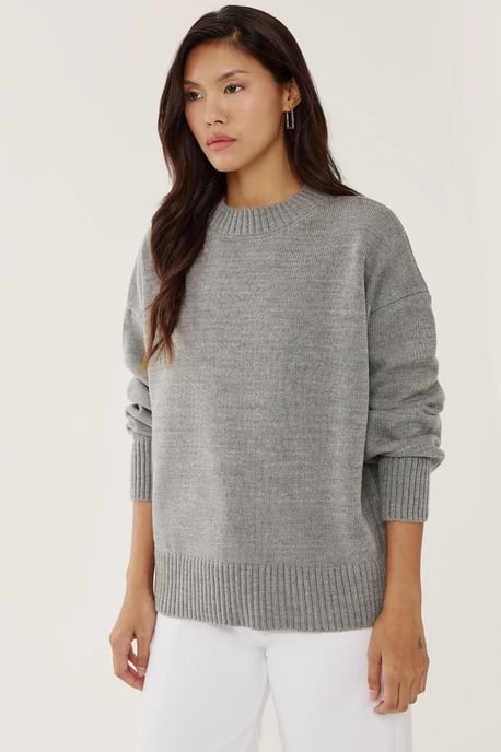 Crew Neck Cozy Sweater - Image 3