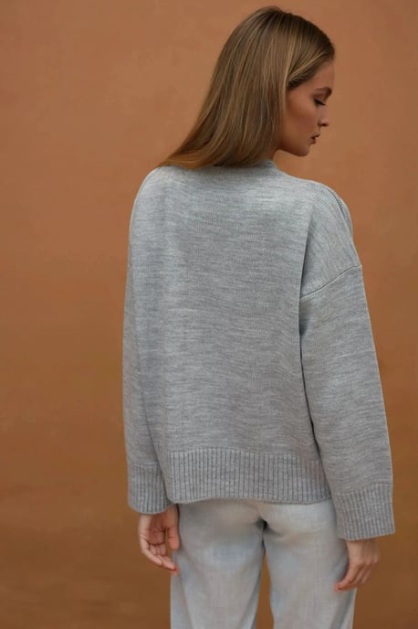 Crew Neck Cozy Sweater - Image 6