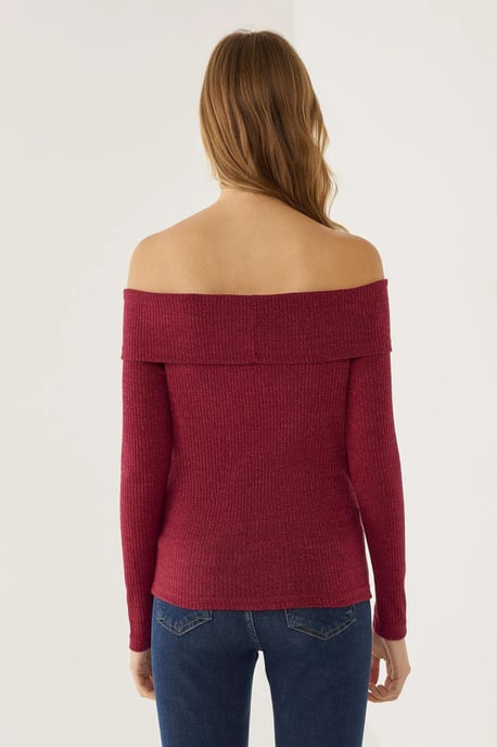 Off Shoulder Jersey Top - Image 5