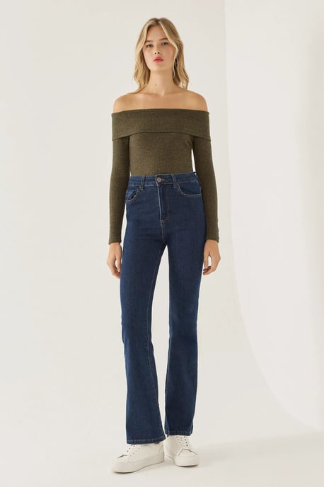 Off Shoulder Jersey Top - Image 2