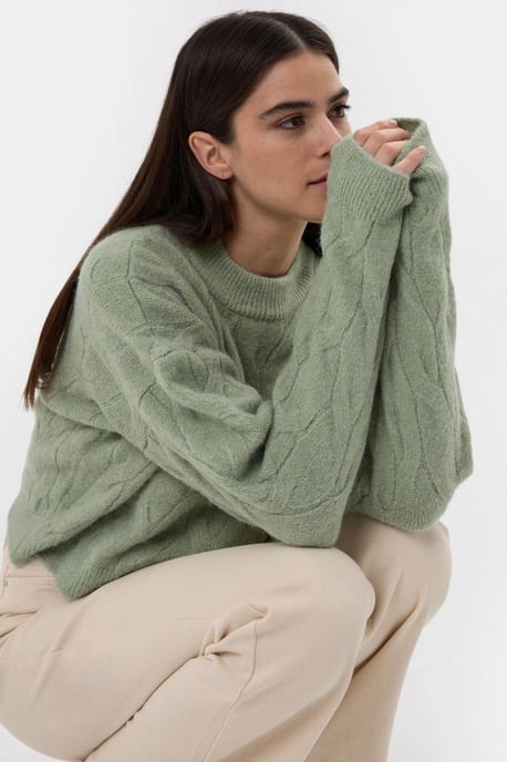 Knitted High-Neck Sweater - Image 2