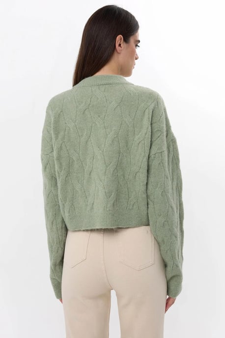 Knitted High-Neck Sweater - Image 5