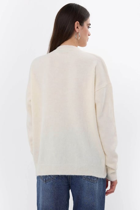 Stone-Embellished Knitted Sweater - Image 5