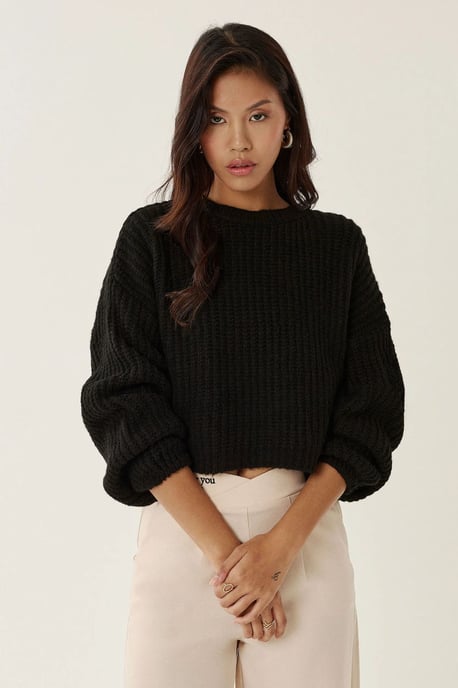 Relaxed Fit Crew Neck Sweater - Image 2