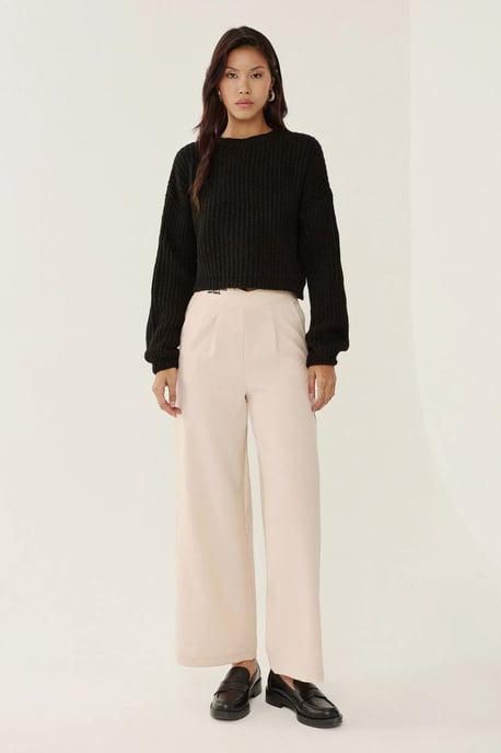 Relaxed Fit Crew Neck Sweater - Image 3