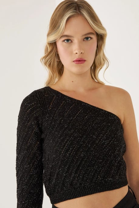 One Sleeve Knit Top - Image 4