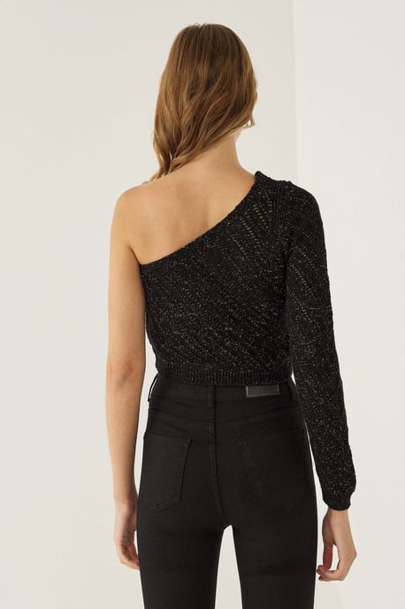 One Sleeve Knit Top - Image 5
