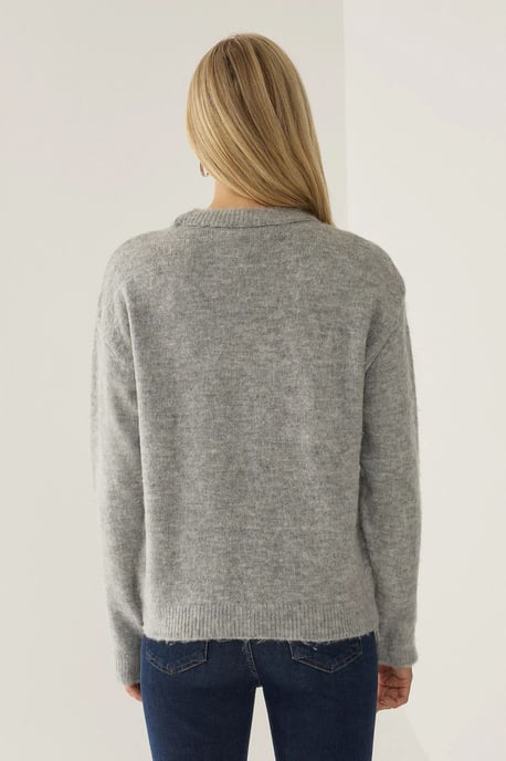 Relaxed Fit Cherry Detail Sweater - Image 4