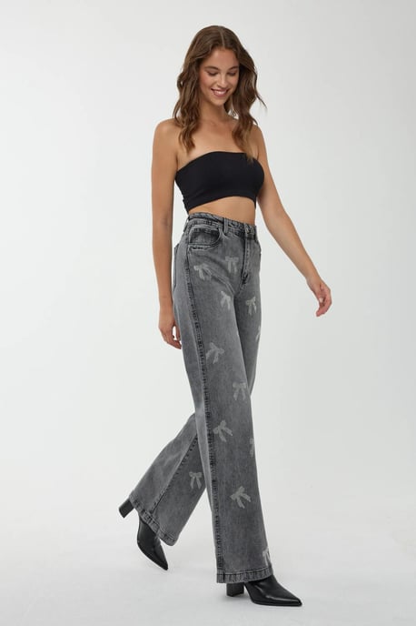 High Waist Straight Leg Jeans - Image 4