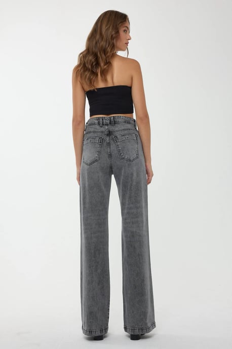 High Waist Straight Leg Jeans - Image 5
