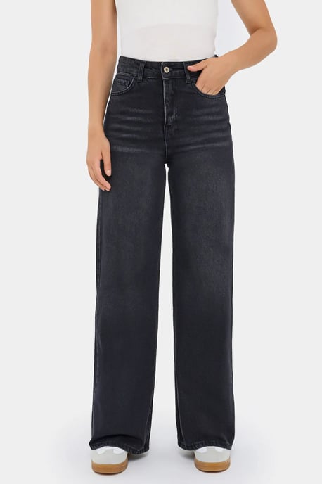 High-Waist Wide-Leg Jeans - Image 2