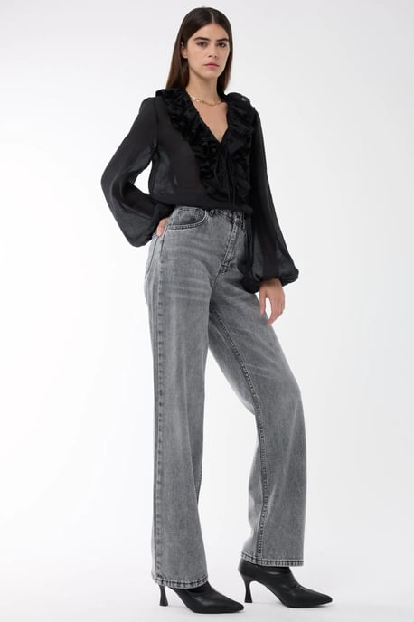 Washed Straight-Leg Jeans - Image 2
