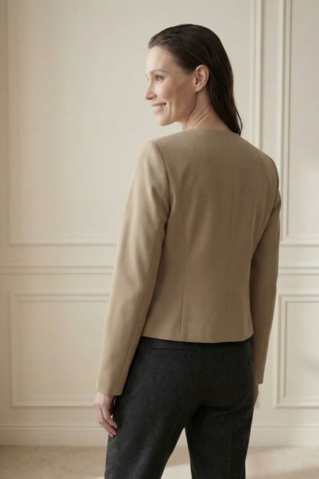 Op maat gemaakte korte button-up tweedjasje - Image 4