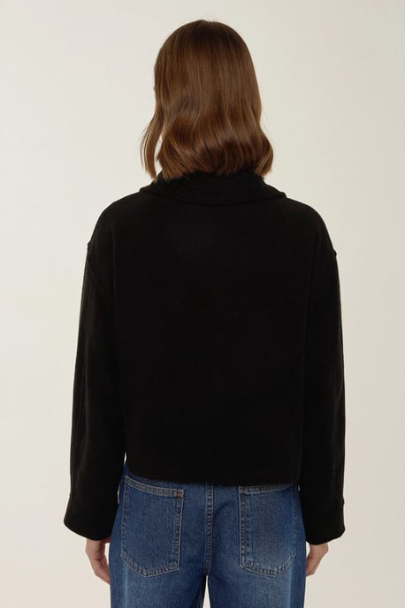 Zippered Jacket with Shirt Collar - Image 6