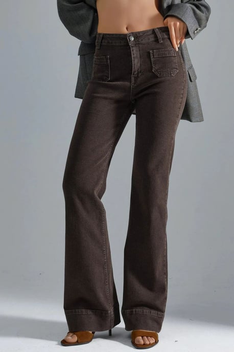 High Waist Flare Jeans - Image 1