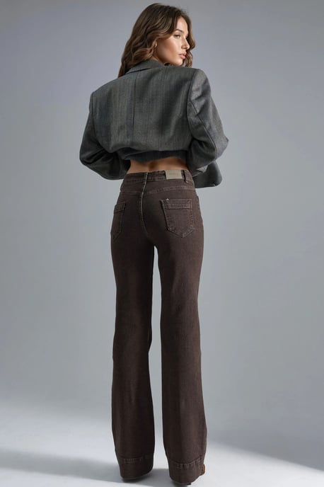 High Waist Flare Jeans - Image 3