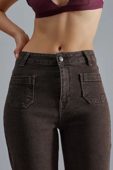 High Waist Flare Jeans - Image 6