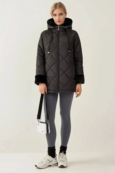 Hooded Long Puff Down Coat - Image 6
