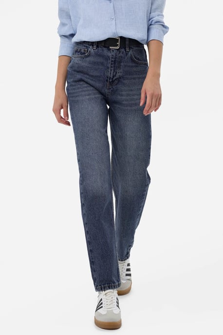 High-Waist Mom-Fit Denim Jeans - Image 4