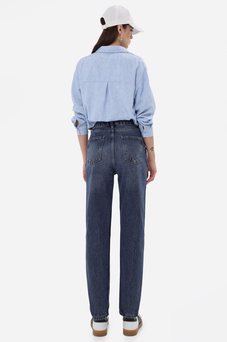 High-Waist Mom-Fit Denim Jeans - Image 5