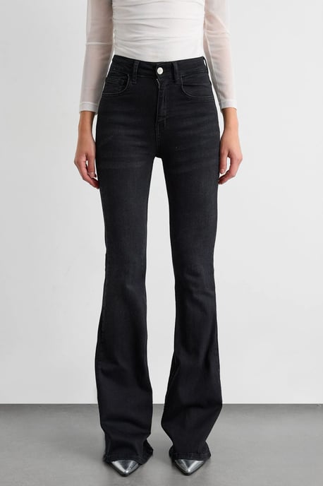 High Waist Flare Jeans - Image 2