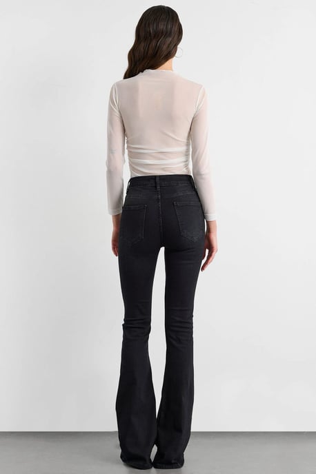 High Waist Flare Jeans - Image 4
