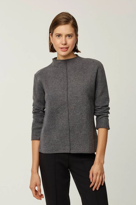Half Turtleneck Knitted Top - Image 3