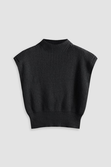 Half Turtleneck Knit Sweater - Image 5