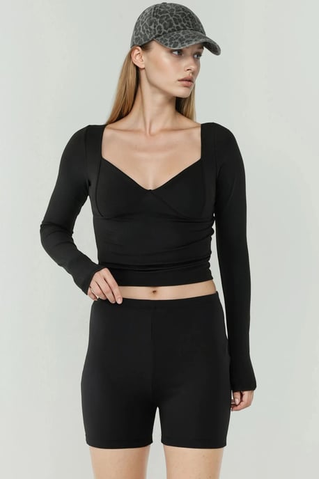 Hoge Taille Elastische Biker Leggings - Image 5