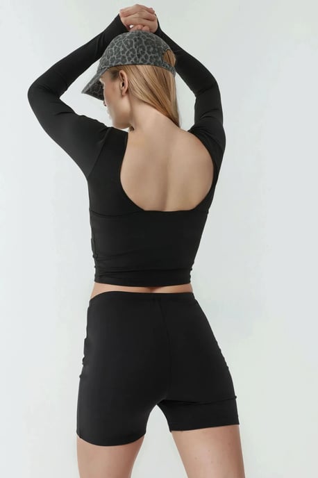 Hoge Taille Elastische Biker Leggings - Image 6