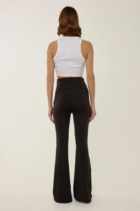 Hoge Taille Wijde Leggings met Zakken - Image 4