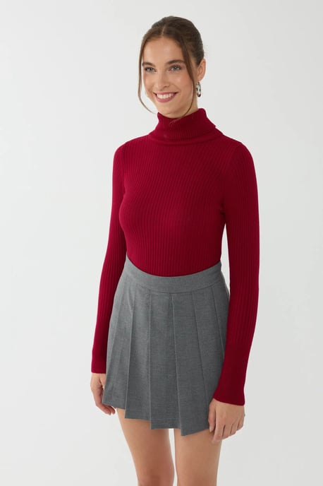 Slim Fit Turtleneck Sweater - Image 2
