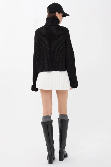 Oversized High-Neck Sweater - Image 3