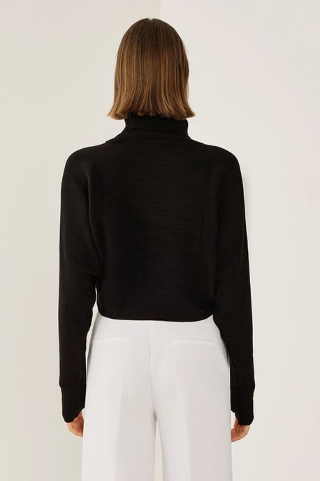Relaxed Fit Turtleneck Sweater - Image 5
