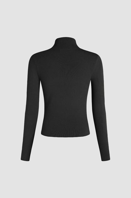 Slim Fit Turtleneck Sweater - Image 2