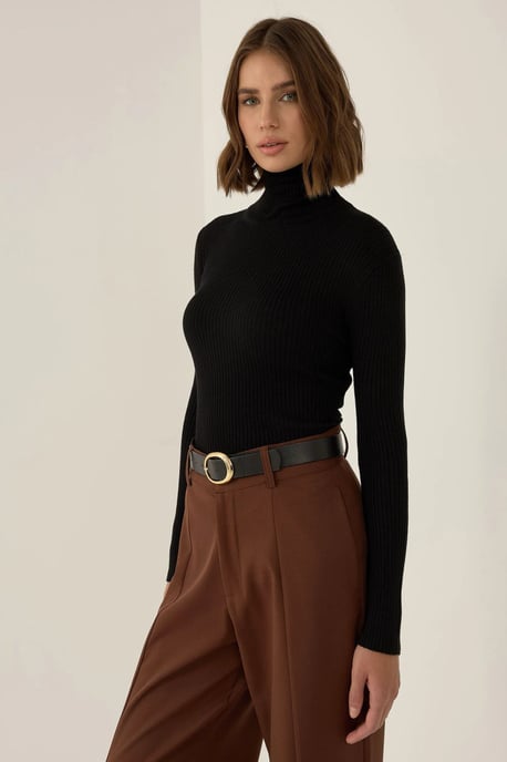 Slim Fit Turtleneck Sweater - Image 5