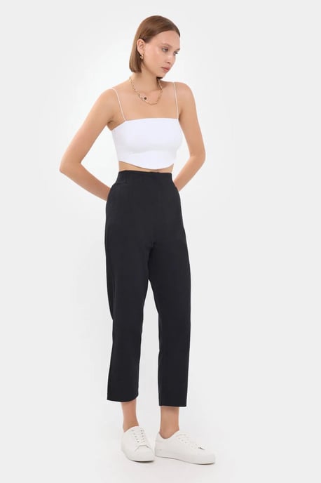 High-Waist Carrot Trousers - Image 2
