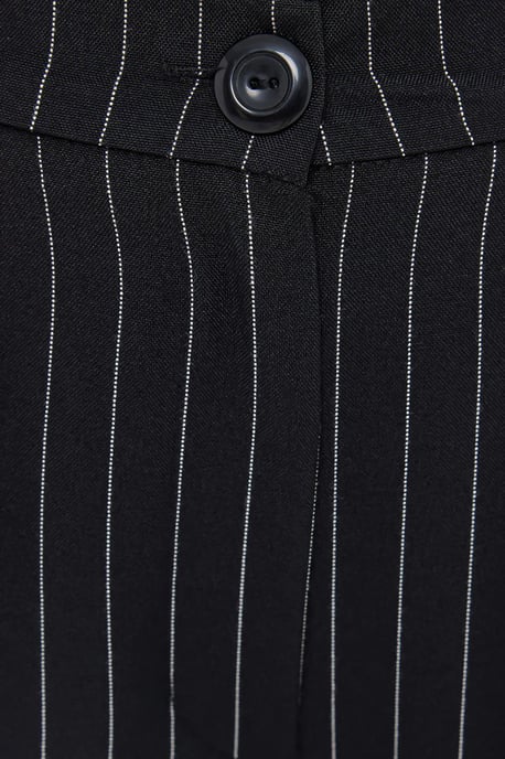 High-Waist Striped Carrot Trousers - Image 5
