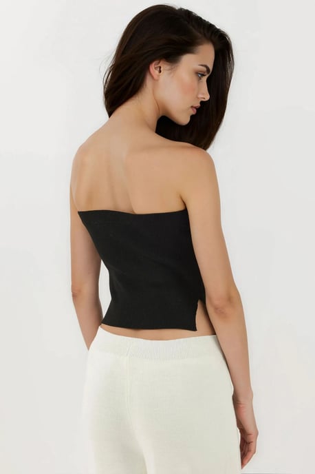 Slim Fit Off-Shoulder Stickad Top - Image 5