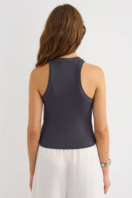 Halter Neck Basic Tank Top - Image 4