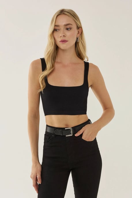 Basic Fyrkantig Halsa Tanktop - Image 3
