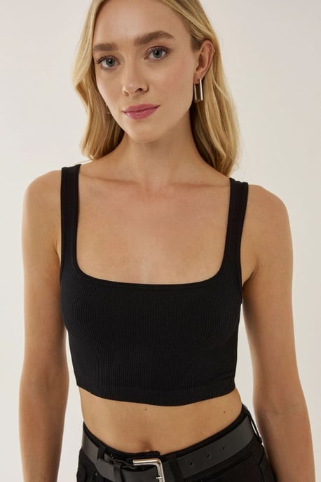 Basic Fyrkantig Halsa Tanktop - Image 4