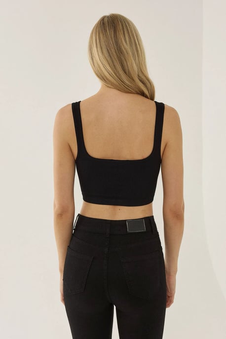 Basic Fyrkantig Halsa Tanktop - Image 5