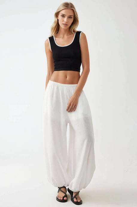 Tight passform Crew Neck Kontrast Linne - Image 5