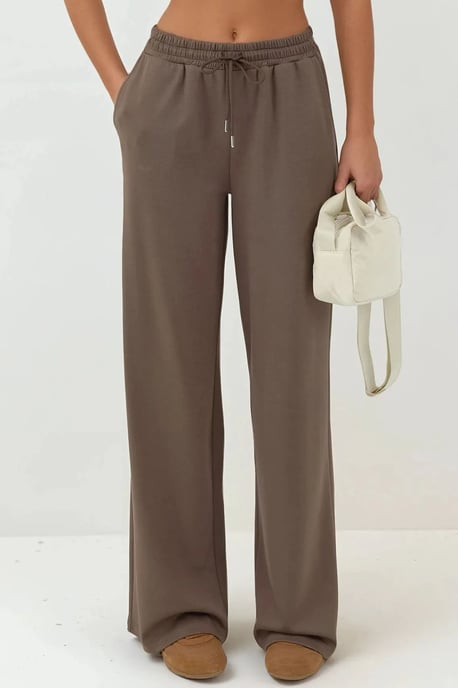 Soft Modal Touch Wide Leg Sweatpants - Image 1