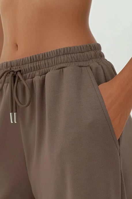 Soft Modal Touch Wide Leg Sweatpants - Image 4
