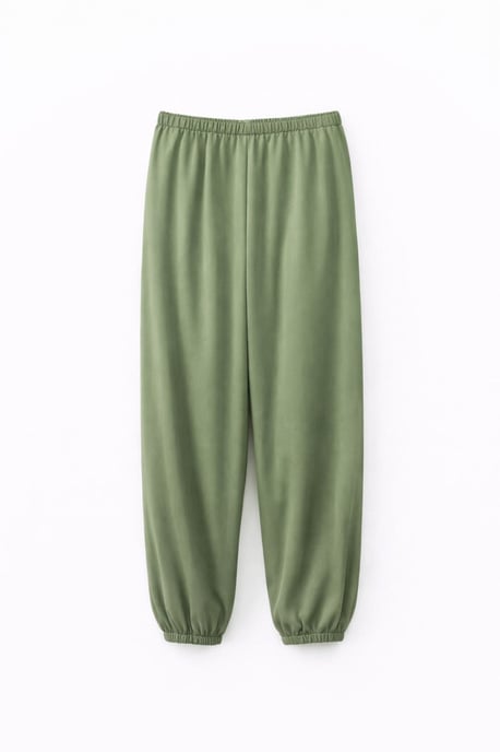 Textured Long Jogger Pants with Drawstring Waist and Pocket - Image 2